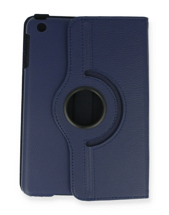 Newface iPad Mini 1 Kılıf 360 Tablet Deri Kılıf - Lacivert