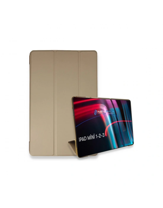 Newface iPad Mini 3 Kılıf Tablet Smart Kılıf - Gold