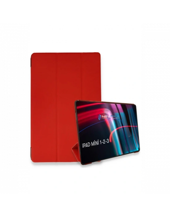 Newface iPad Mini 3 Kılıf Tablet Smart Kılıf - Kırmızı