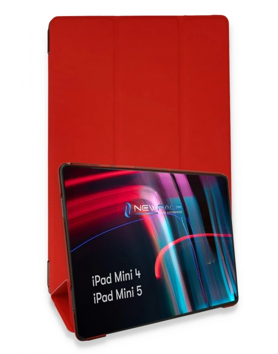 Newface iPad Mini 5 Kılıf Tablet Smart Kılıf - Kırmızı