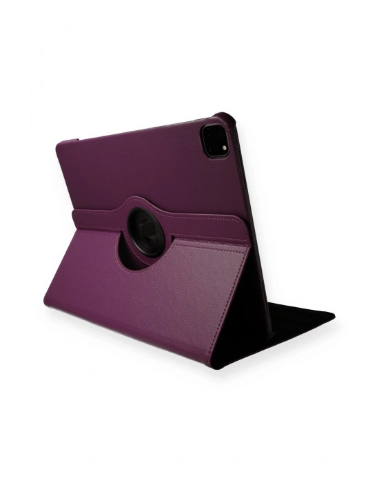 Newface iPad Pro 11 (2020) Kılıf 360 Tablet Deri Kılıf - Mürdüm