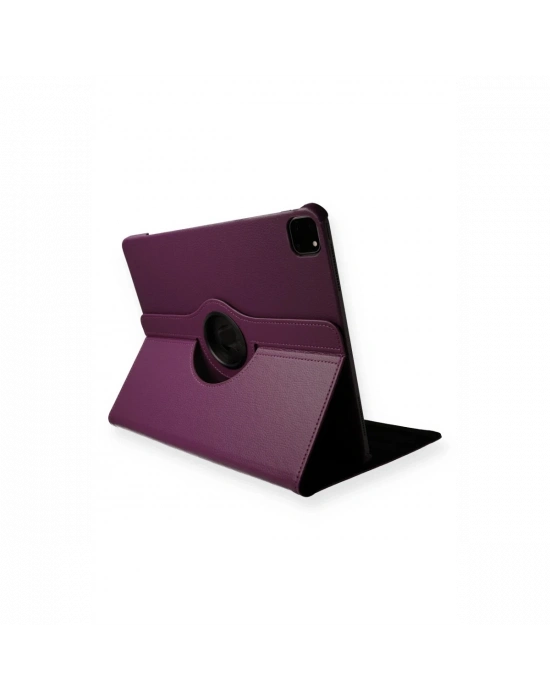 Newface iPad Pro 11 (2020) Kılıf 360 Tablet Deri Kılıf - Mürdüm