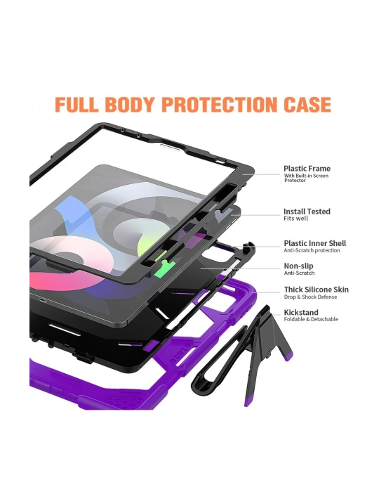 Newface iPad Pro 11 (2020) Kılıf Griffin Tablet Kapak - Mor