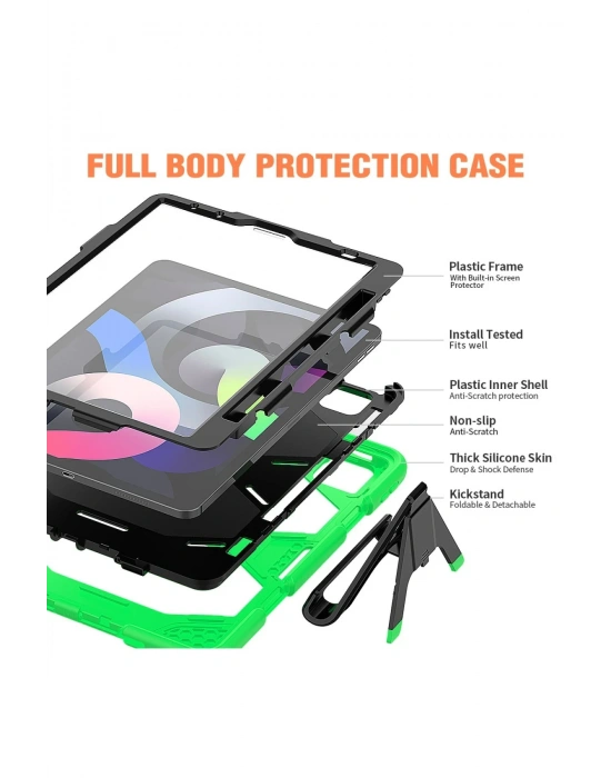 Newface iPad Pro 11 (2020) Kılıf Griffin Tablet Kapak - Yeşil