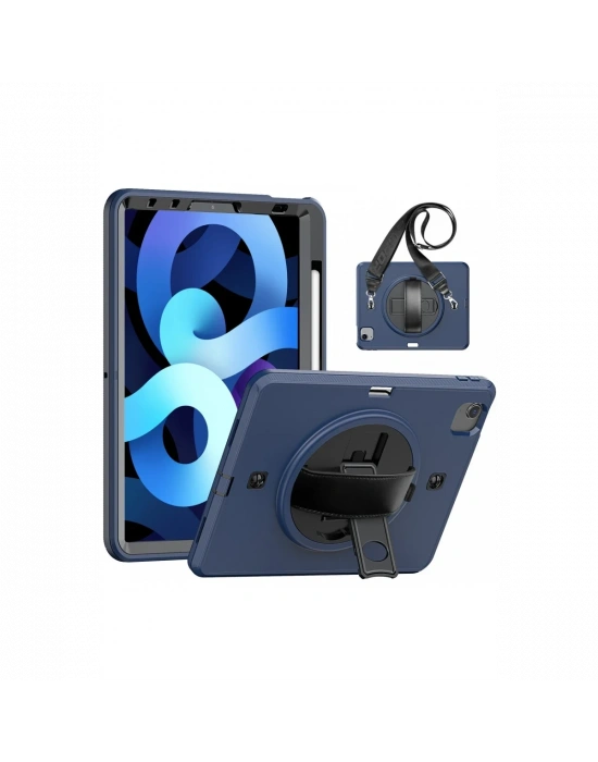 Newface iPad Pro 11 (2020) Kılıf Strap-C Otterbox Tablet Kapak - Lacivert