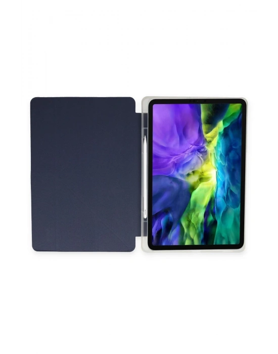 Newface iPad Pro 11 (2021) Kılıf Kalemlikli Hugo Tablet Kılıfı - Lacivert