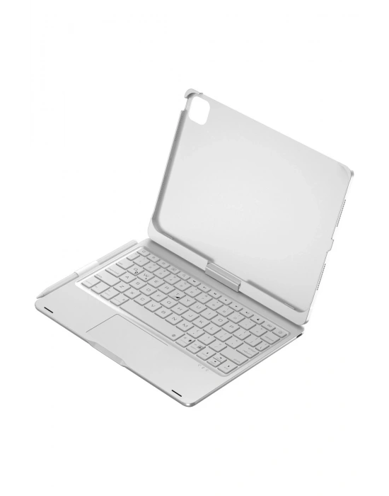 Newface iPad Pro 11 (2024) F11 ATS Kılıf Magic Dönen Klavyeli Tablet Kılıf - Gümüş