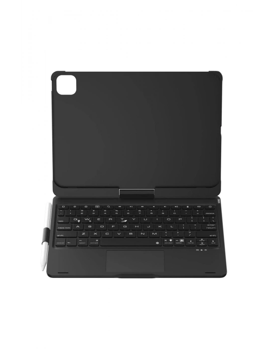 Newface iPad Pro 11 (2024) F11 ATS Kılıf Magic Dönen Klavyeli Tablet Kılıf - Siyah