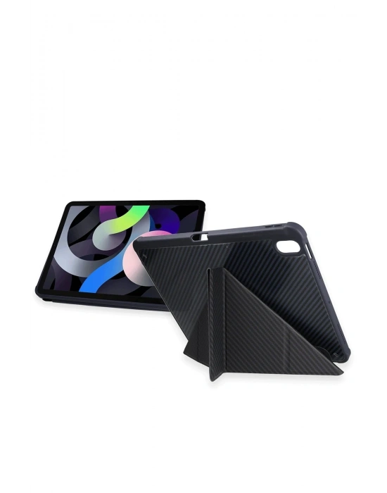 Newface iPad Pro 11 (2024) Kılıf Color Karbon Tablet Kılıfı - Derin Mor