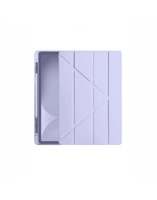 Newface iPad Pro 11 (2024) Kılıf Kalemlikli Hugo Tablet Kılıfı - Lila