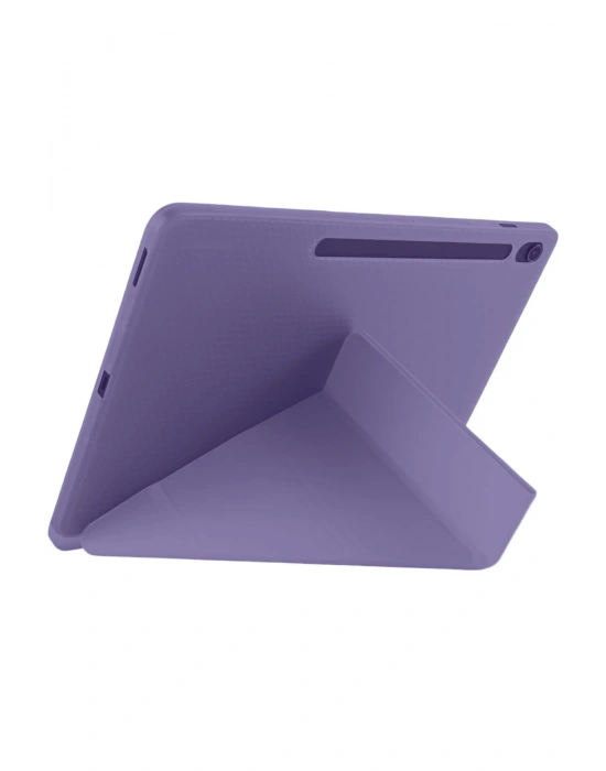 Newface iPad Pro 11 (2024) Kılıf Kalemlikli Hugo Tablet Kılıfı - Mor