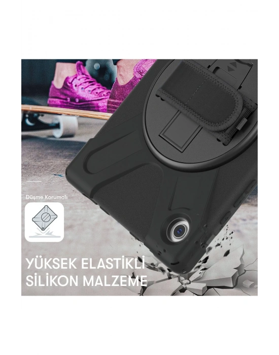 Newface iPad Pro 12.9 (2020) Kılıf Amazing Tablet Kapak - Siyah