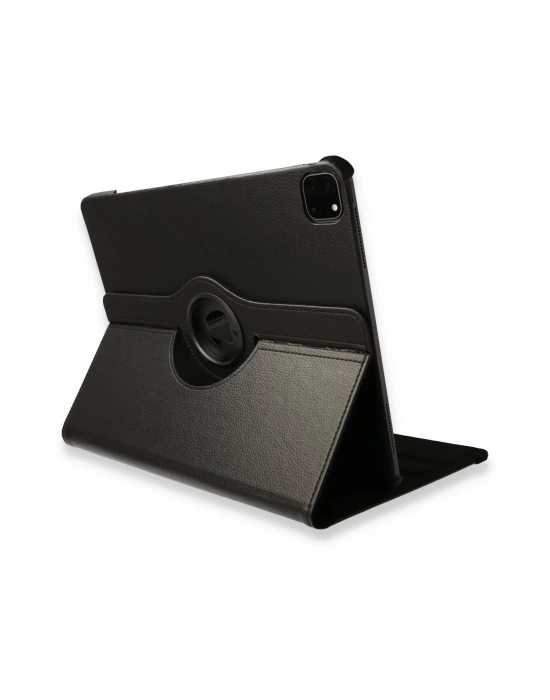 Newface iPad Pro 12.9 (2021) Kılıf 360 Tablet Deri Kılıf - Siyah