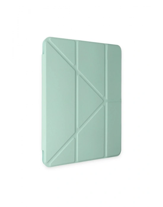 Newface iPad Pro 12.9 (2021) Kılıf Kalemlikli Mars Tablet Kılıfı - Açık Yeşil