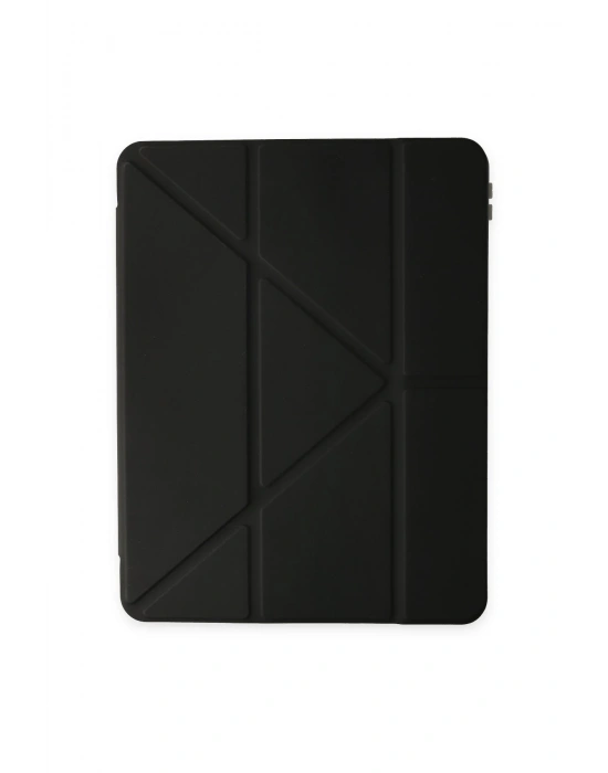 Newface iPad Pro 12.9 (2021) Kılıf Kalemlikli Mars Tablet Kılıfı - Siyah