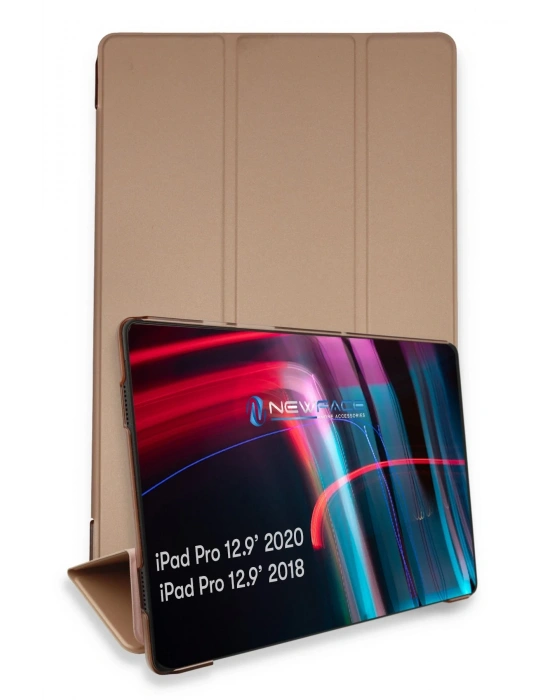 Newface iPad Pro 12.9 (2021) Kılıf Tablet Smart Kılıf - Rose Gold