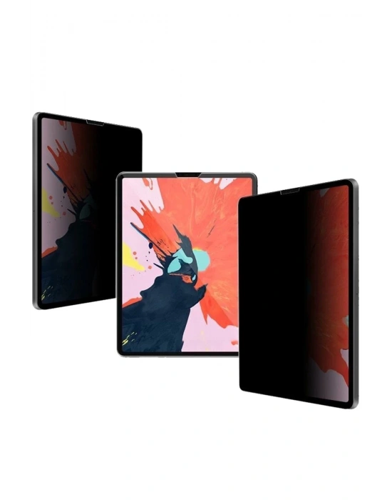Newface iPad Pro 12.9 (2021) Tablet Hayalet Full Glue Ekran Koruyucu