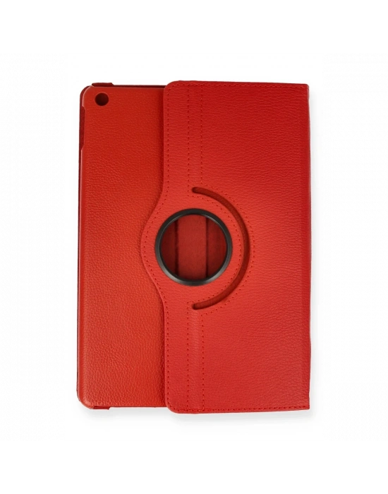 Newface iPad Pro 13 (2024) Kılıf 360 Tablet Deri Kılıf - Kırmızı