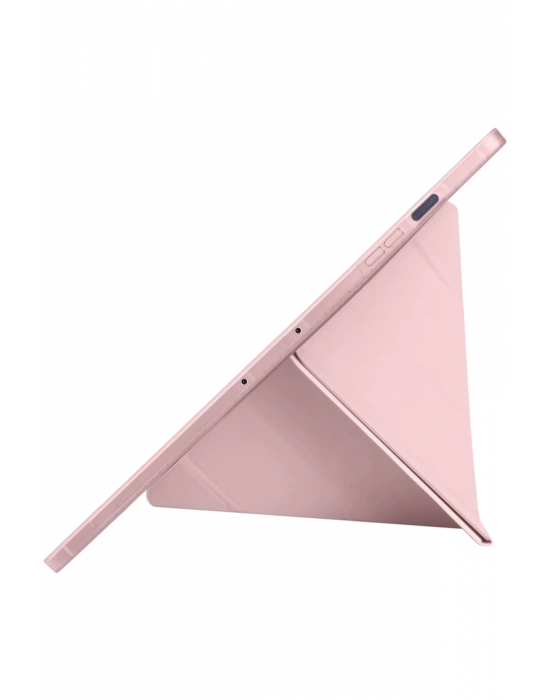 Newface iPad Pro 13 (2024) Kılıf Kalemlikli Hugo Tablet Kılıfı - Rose Gold