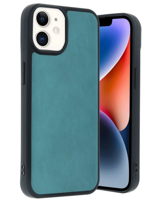 Newface iPhone 11 Kılıf Aras Deri Kapak - Açık Yeşil