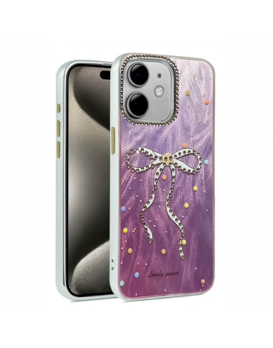 Newface iPhone 11 Kılıf Blade Aynalı Desenli Kapak - Desen 1