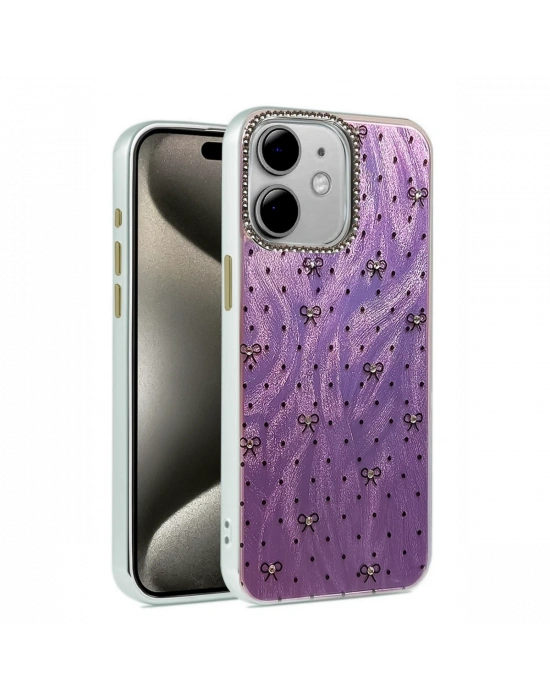 Newface iPhone 11 Kılıf Blade Aynalı Desenli Kapak - Desen 2