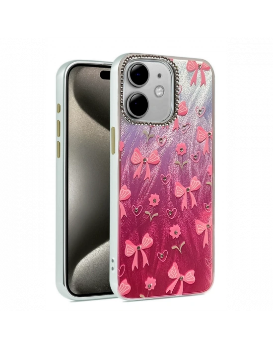 Newface iPhone 11 Kılıf Blade Aynalı Desenli Kapak - Desen 3