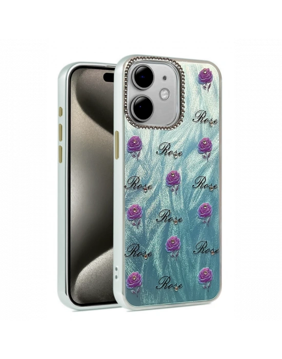 Newface iPhone 11 Kılıf Blade Aynalı Desenli Kapak - Desen 9