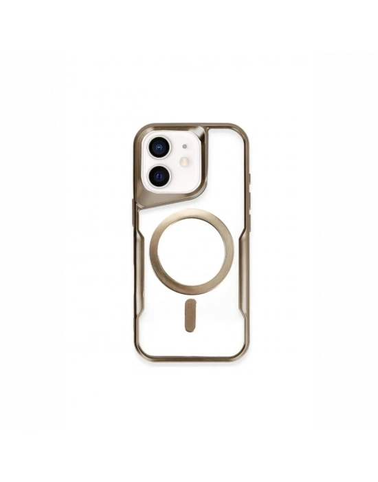 Newface iPhone 11 Kılıf Boyi Magsafe Silikon Kapak - Çöl Titanyum