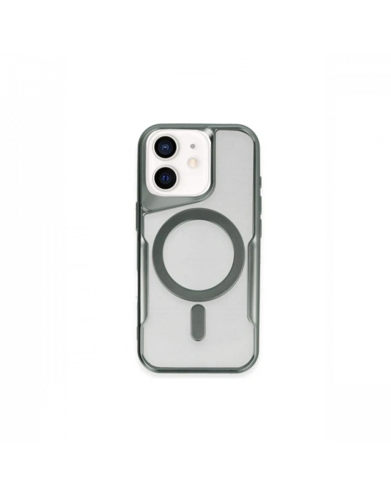 Newface iPhone 11 Kılıf Boyi Magsafe Silikon Kapak - Yeşil