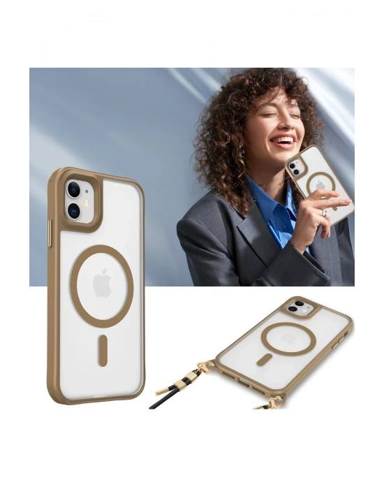 Newface iPhone 11 Kılıf Enka Magsafe Silikon Kılıf - Şeffaf