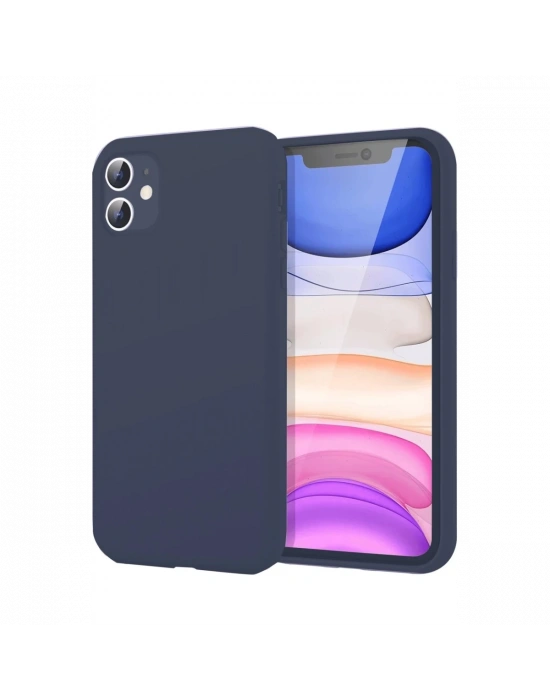 Newface iPhone 11 Kılıf First Silikon - Lacivert