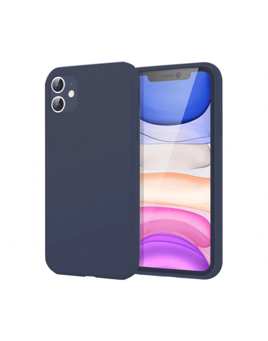 Newface iPhone 11 Kılıf First Silikon - Lacivert