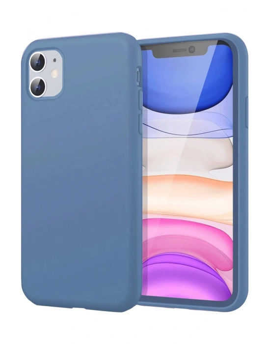 Newface iPhone 11 Kılıf First Silikon - Mavi
