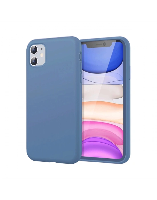 Newface iPhone 11 Kılıf First Silikon - Mavi