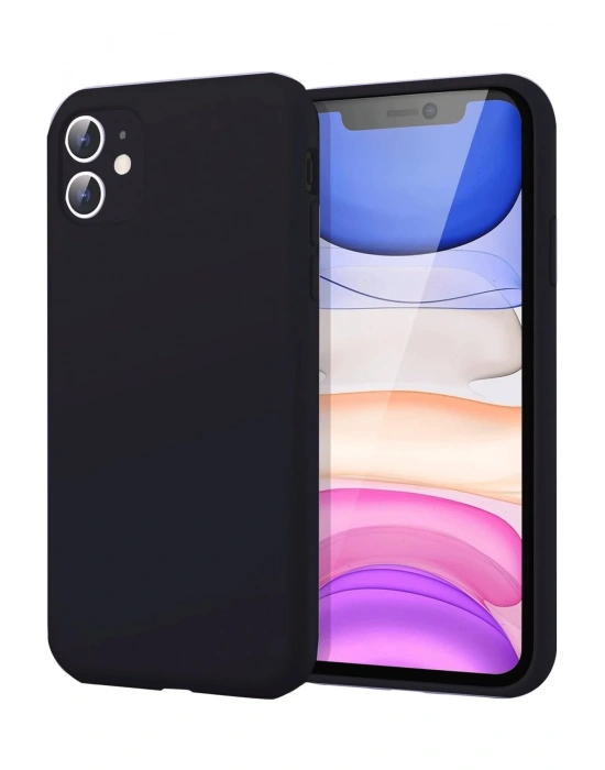 Newface iPhone 11 Kılıf First Silikon - Siyah