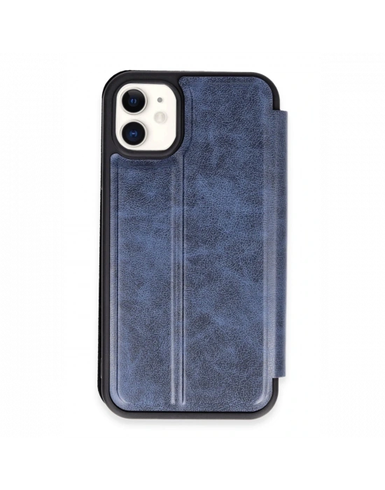 Newface iPhone 11 Kılıf Flip Cover - Lacivert