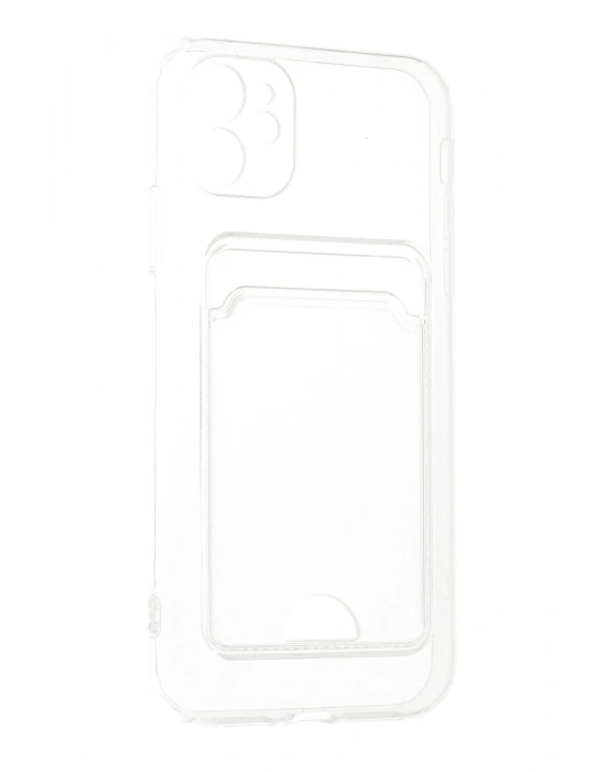 Newface iPhone 11 Kılıf Kart Şeffaf Silikon - Şeffaf