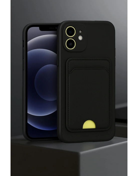 Newface iPhone 11 Kılıf Kelvin Kartvizitli Silikon - Kırmızı