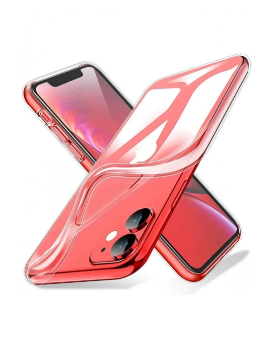 Newface iPhone 11 Kılıf Lüx Şeffaf Silikon