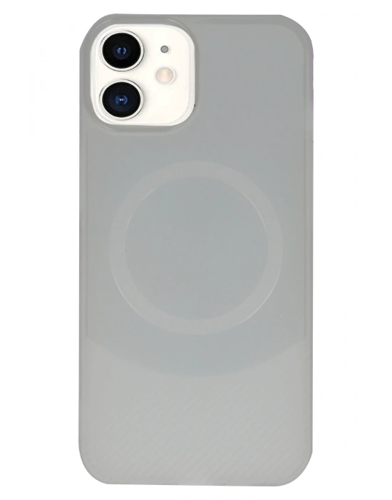 Newface iPhone 11 Kılıf Maya Karbon Kapak - Gri