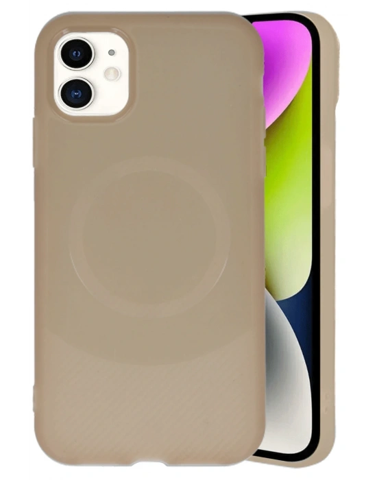 Newface iPhone 11 Kılıf Maya Karbon Kapak - Kahverengi