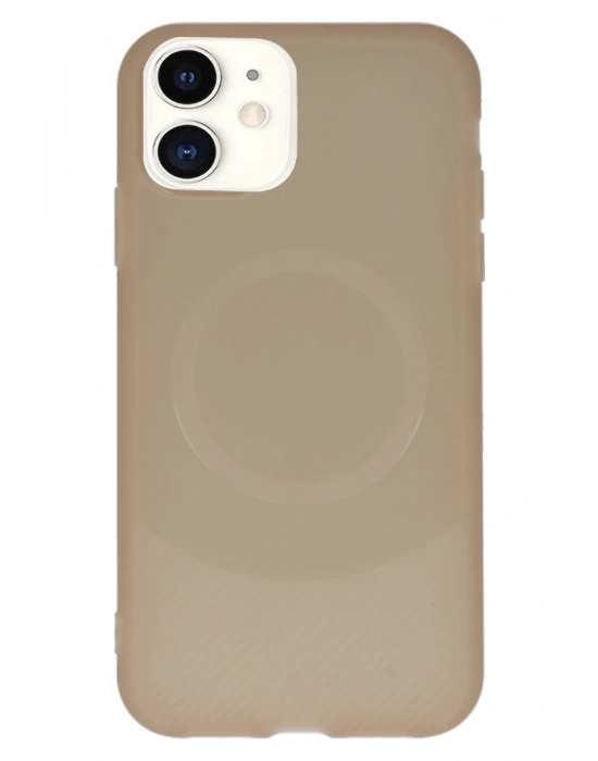 Newface iPhone 11 Kılıf Maya Karbon Kapak - Kahverengi