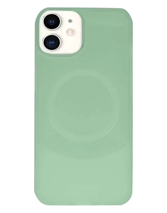 Newface iPhone 11 Kılıf Maya Karbon Kapak - Su Yeşili