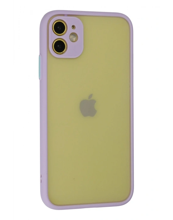 Newface iPhone 11 Kılıf Montreal Silikon Kapak - Mor