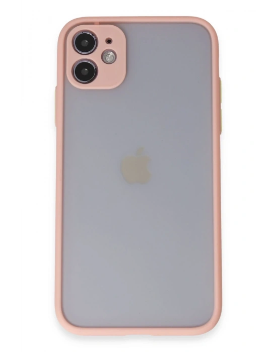 Newface iPhone 11 Kılıf Montreal Silikon Kapak - Pembe