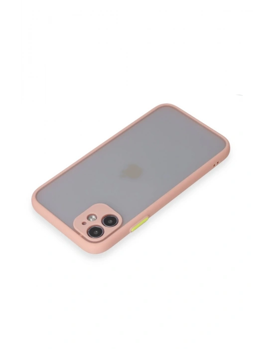 Newface iPhone 11 Kılıf Montreal Silikon Kapak - Pembe