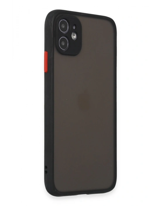 Newface iPhone 11 Kılıf Montreal Silikon Kapak - Siyah