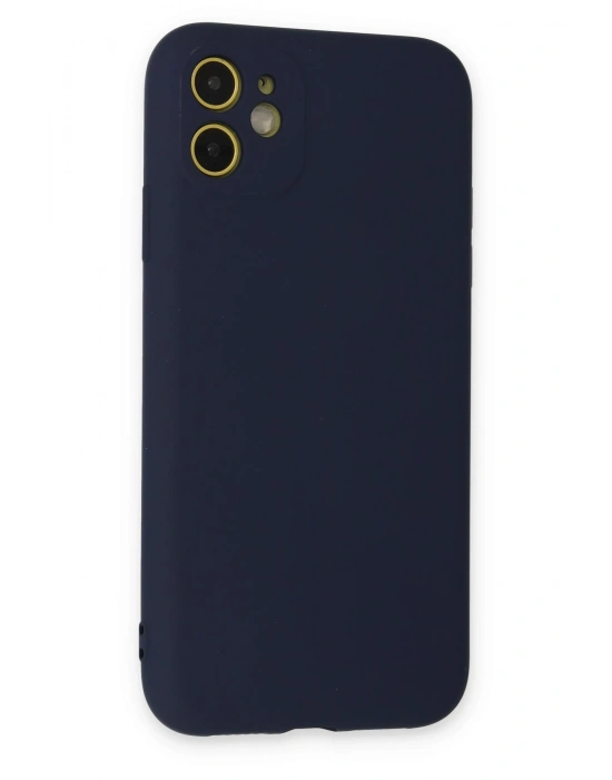 Newface iPhone 11 Kılıf Nano içi Kadife Silikon - Lacivert