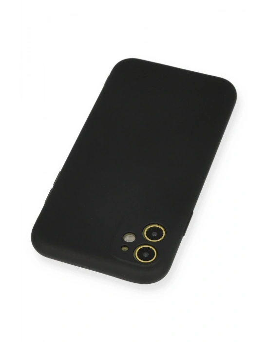 Newface iPhone 11 Kılıf Nano içi Kadife Silikon - Siyah